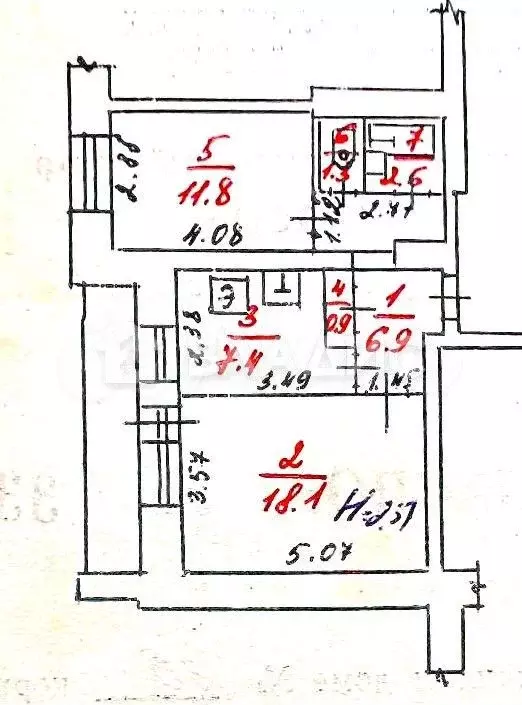 2-к. квартира, 55 м, 9/9 эт. - Фото 0