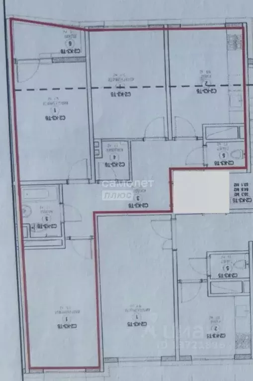 3-к кв. Ямало-Ненецкий АО, Ноябрьск Советская ул., 106 (72.6 м) - Фото 2