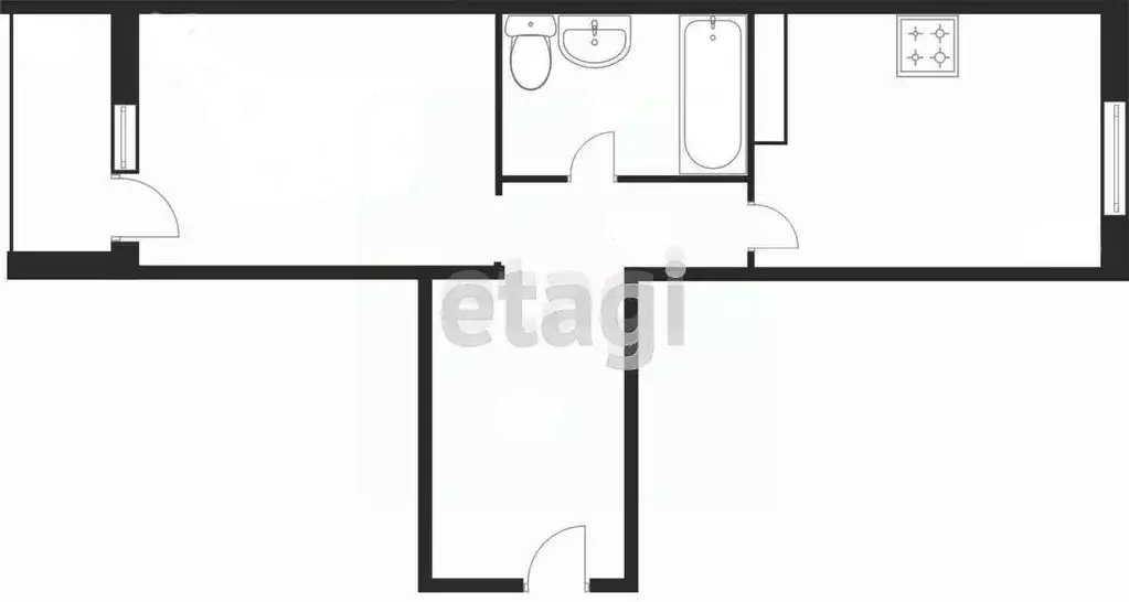 1-к кв. Костромская область, Кострома ул. Ивана Сусанина, 41 (51.0 м) - Фото 2