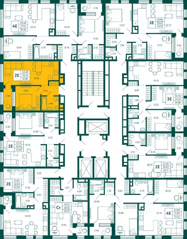 1-к кв. Башкортостан, Уфа Зеленая Роща жилрайон, Терле Парк жилой ... - Фото 2