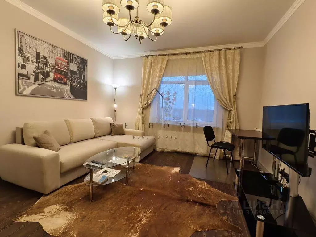 Квартира, 1 комната, 38.1 м - Фото 1
