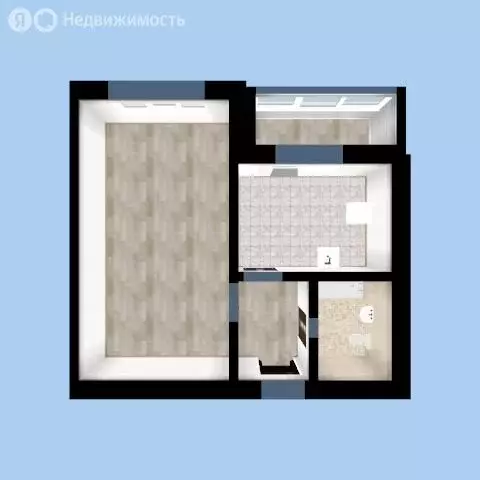 1-комнатная квартира: Омск, Успешная улица, 3/1 (41.3 м) - Фото 1