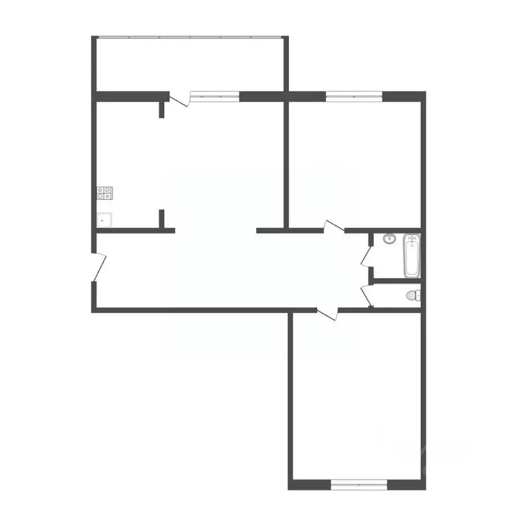3-к кв. Костромская область, Кострома Самоковская ул., 7 (59.9 м) - Фото 2