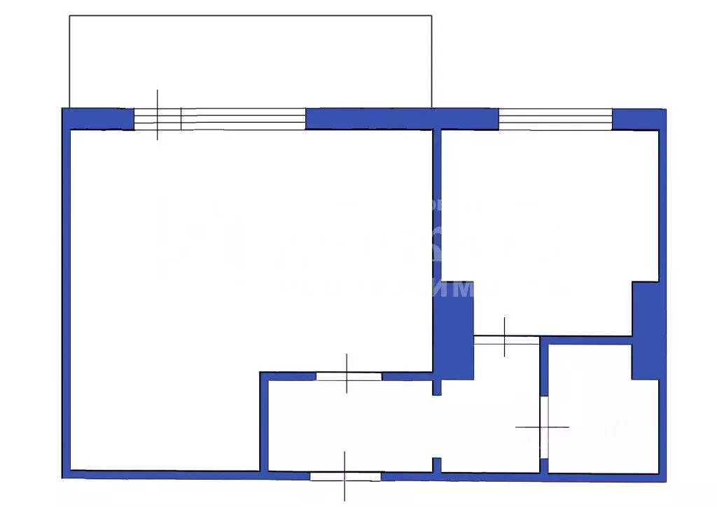 1-к кв. Кемеровская область, Кемерово Институтская ул., 13 (29.4 м) - Фото 2