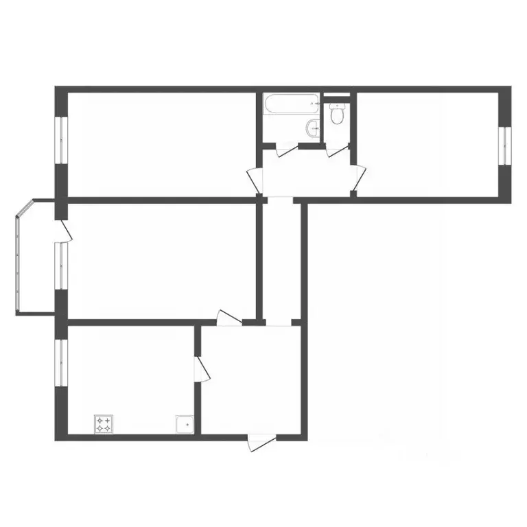 3-к кв. Тюменская область, Тюмень ул. Московский Тракт, 161 (85.9 м) - Фото 1