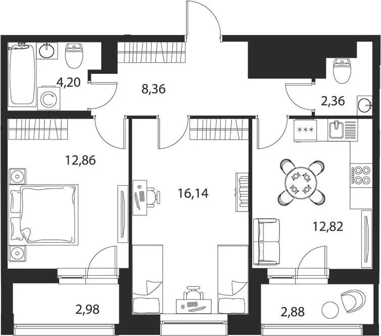 Продаётся 2-к квартира, 59.94 м - Фото 1