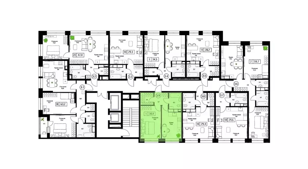 1-к кв. Московская область, Пушкино Пушкино Град жилой комплекс, к2 ... - Фото 2