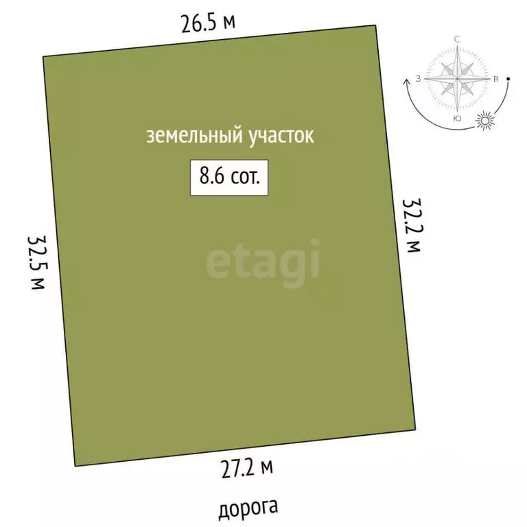 Участок в Тюменская область, Нижнетавдинский муниципальный округ, пос. ... - Фото 2