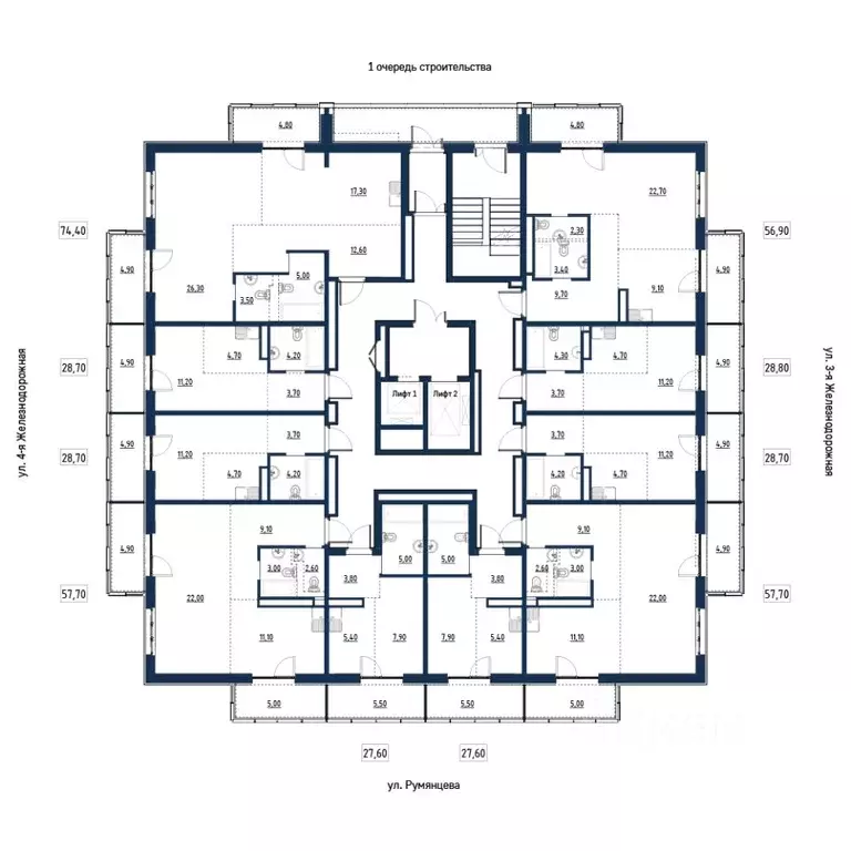 3-к кв. Иркутская область, Иркутск ул. Румянцева, 40 (74.4 м) - Фото 2