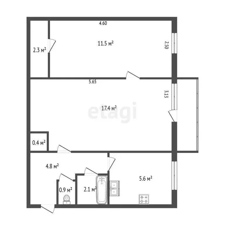 2-комнатная квартира: Санкт-Петербург, проспект Металлистов, 25к3 ... - Фото 2