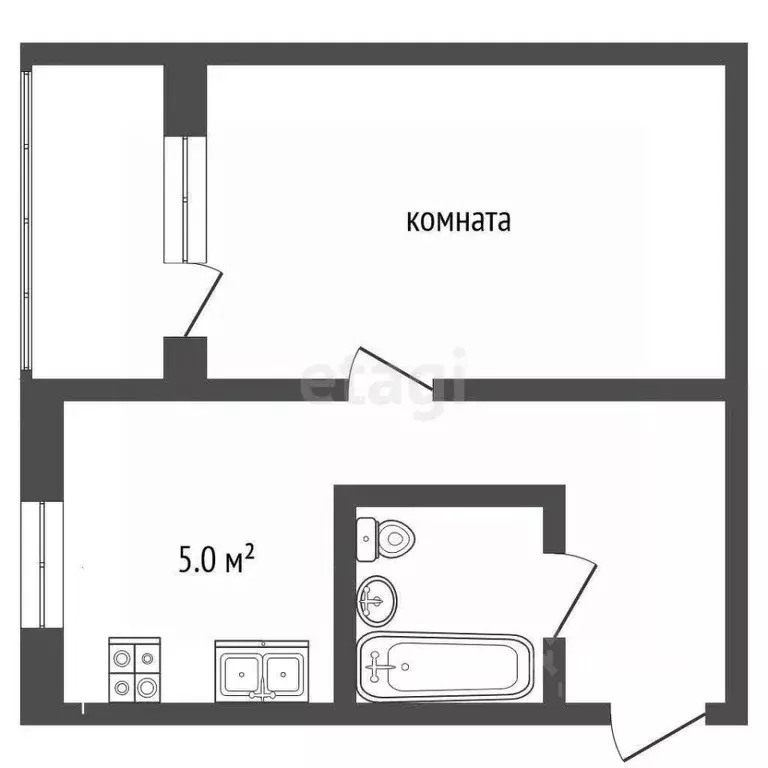 1-к кв. Ярославская область, Ярославль Тутаевское ш., 75 (30.0 м) - Фото 2