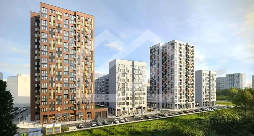 Торговая площадь в Москва Дзен-кварталы жилой комплекс (69 м) - Фото 1