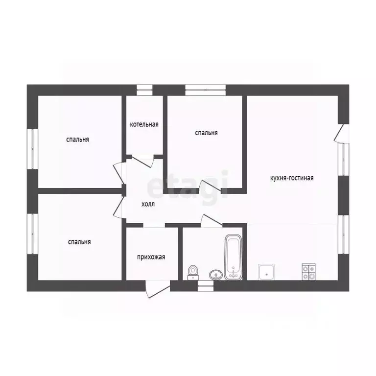 Дом в Тюменская область, Тюмень Матрешка ТСН, ул. Листопадная (90 м) - Фото 2