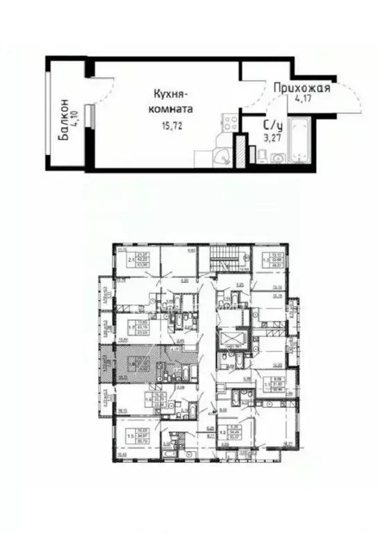 Студия Санкт-Петербург Белевский пер., 8 (23.0 м) - Фото 2