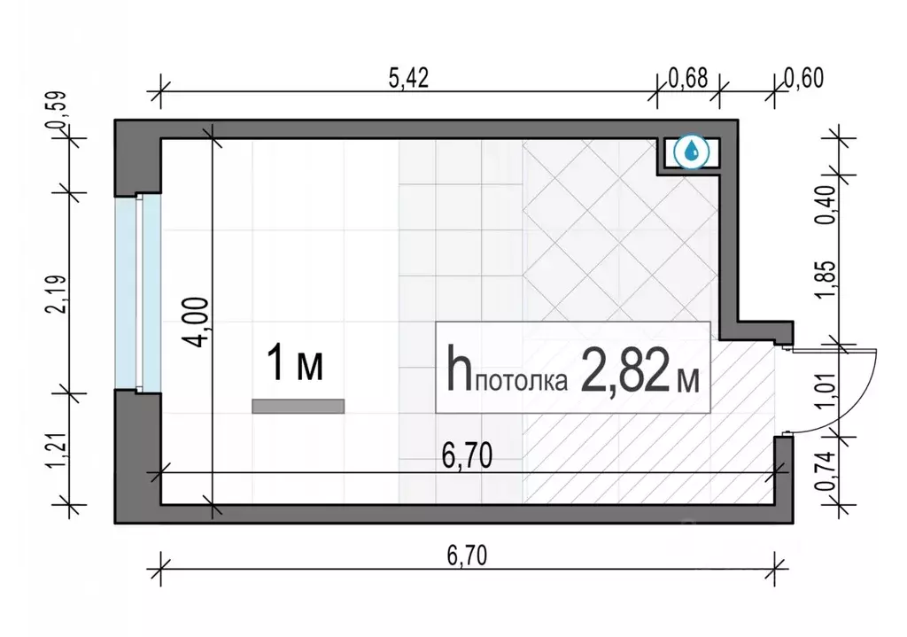 Студия Московская область, Мытищи Белый Grad жилой комплекс, 12.1 ... - Фото 1