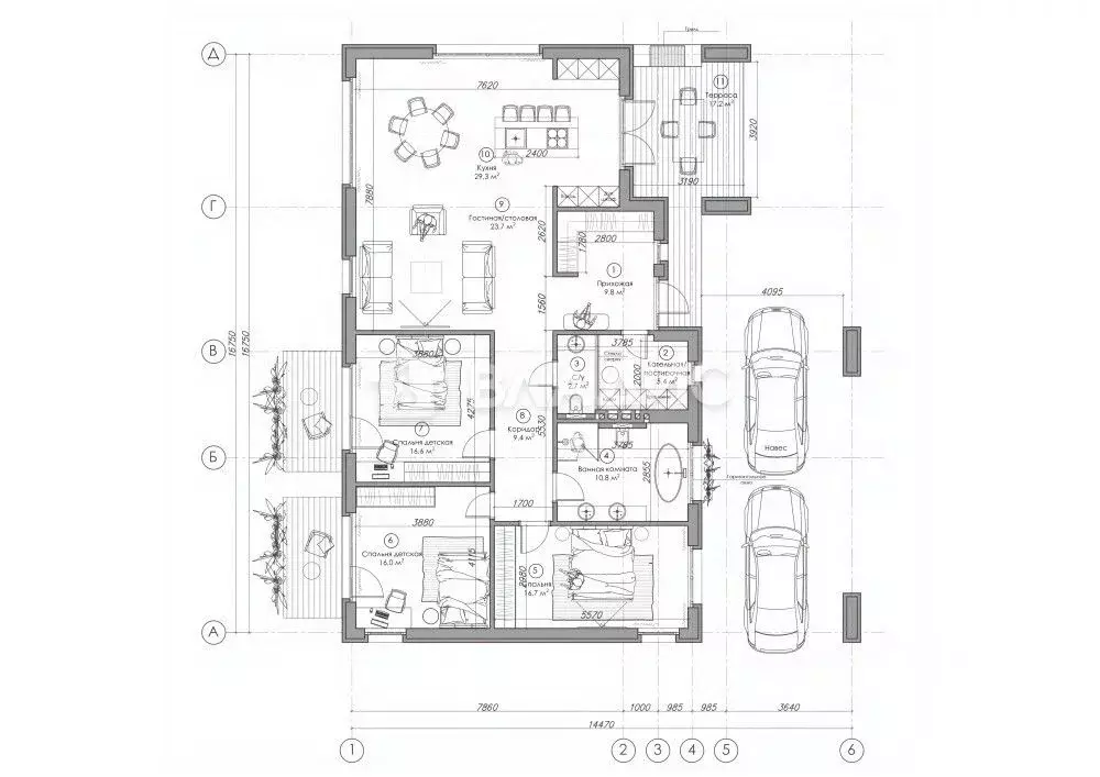 Дом в Воронежская область, Рамонский район, Айдаровское с/пос, с. ... - Фото 2