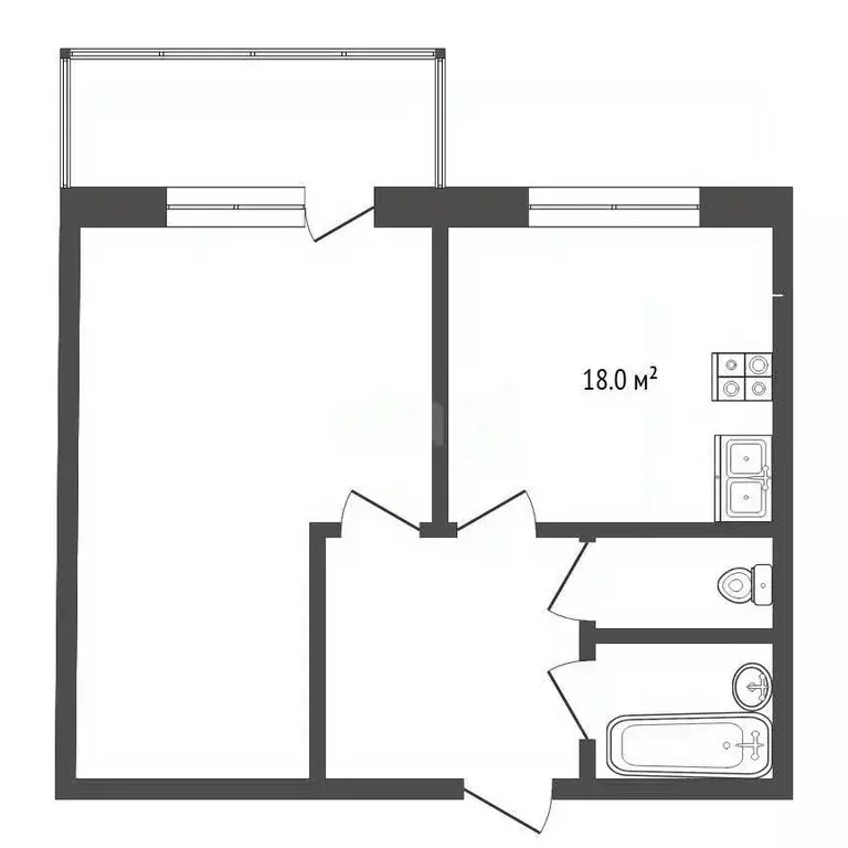 1-к кв. Московская область, Коломна ул. Дзержинского, 87Б (48.1 м) - Фото 2