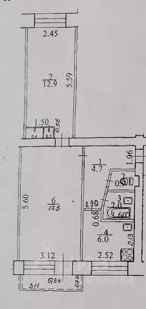 2-к кв. Башкортостан, Уфа ул. Достоевского, 106 (45.5 м) - Фото 1