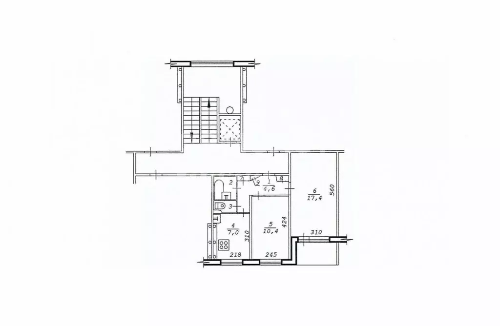 2-к кв. Новосибирская область, Новосибирск ул. Петухова, 68 (44.0 м) - Фото 1