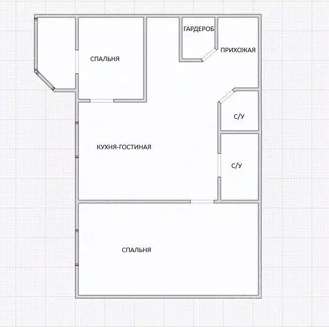 2-к кв. Брянская область, Брянск ул. Горбатова, 10 (63.6 м) - Фото 2