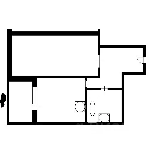 1-к кв. Новосибирская область, Новосибирск ул. Красина, 54/1 (41.0 м) - Фото 1