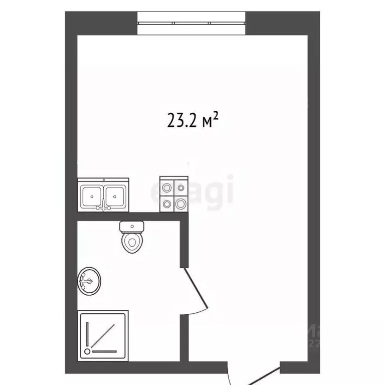 Студия Вологодская область, Вологда ул. Карла Маркса, 121 (23.2 м) - Фото 2