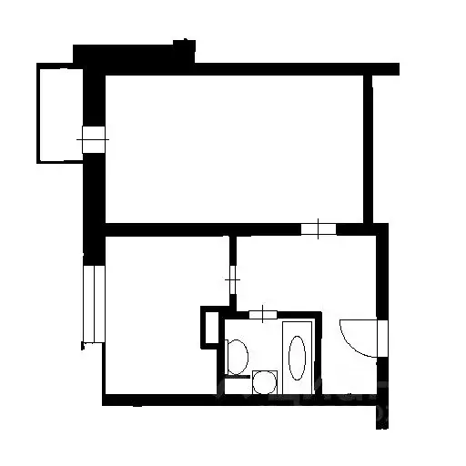 1-к кв. Москва ул. Чугунные Ворота, 7К2 (36.0 м) - Фото 2