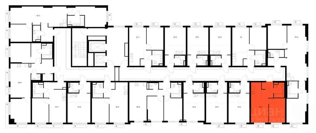 1-к кв. Московская область, Мытищи Яуза Парк жилой комплекс, к12 (33.9 ... - Фото 2