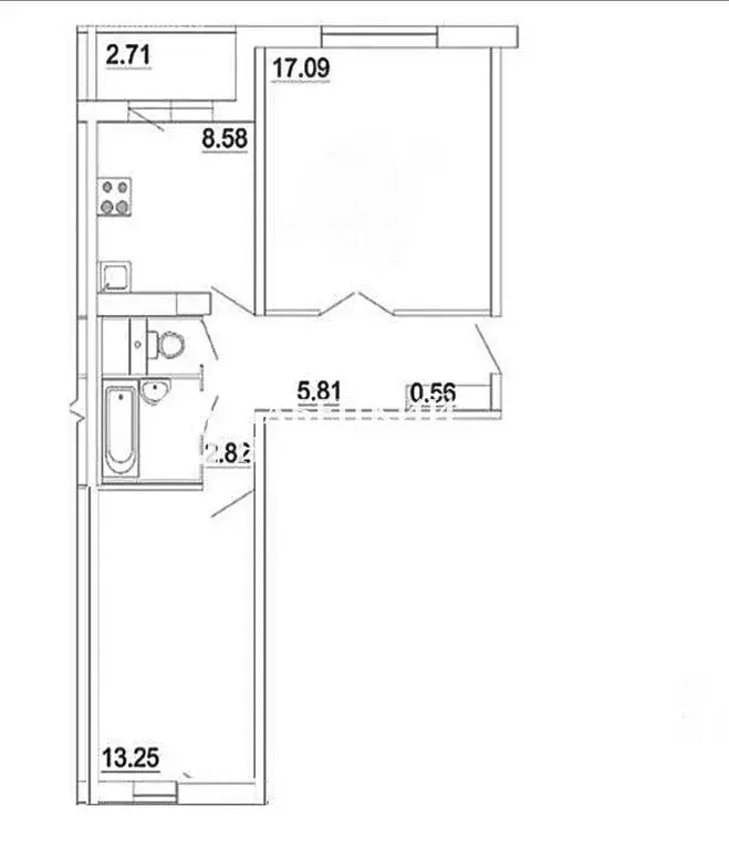 2-комнатная квартира: Лобня, улица Некрасова, 9 (51.8 м) - Фото 2