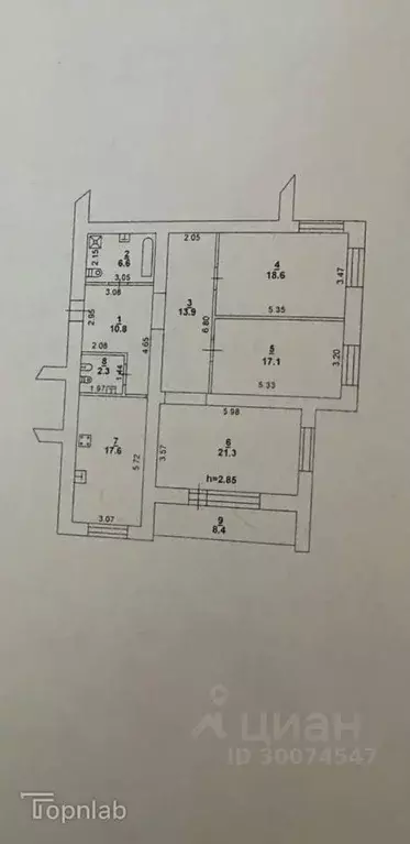 3-к кв. Ростовская область, Ростов-на-Дону Филимоновская ул. (108.2 м) - Фото 1