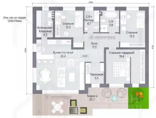 Дом в Калужская область, Калуга городской округ, д. Сивково  (112 м) - Фото 2