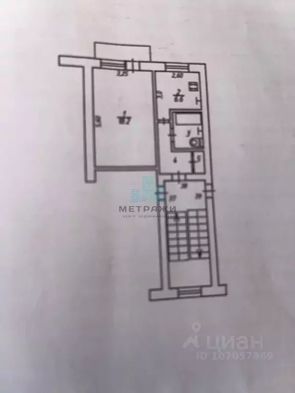 1-к кв. Калужская область, Калуга ул. Степана Разина, 95к1 (36.0 м) - Фото 2