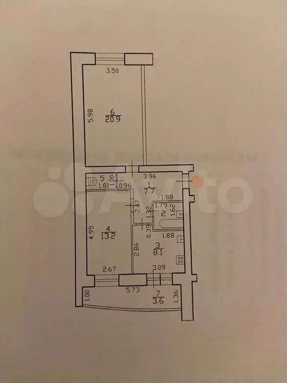 2-к. квартира, 54,6 м, 2/10 эт. - Фото 0