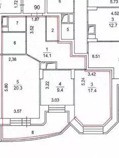 Аукцион: 2-к. квартира, 70,9 м, 12/17 эт. - Фото 0