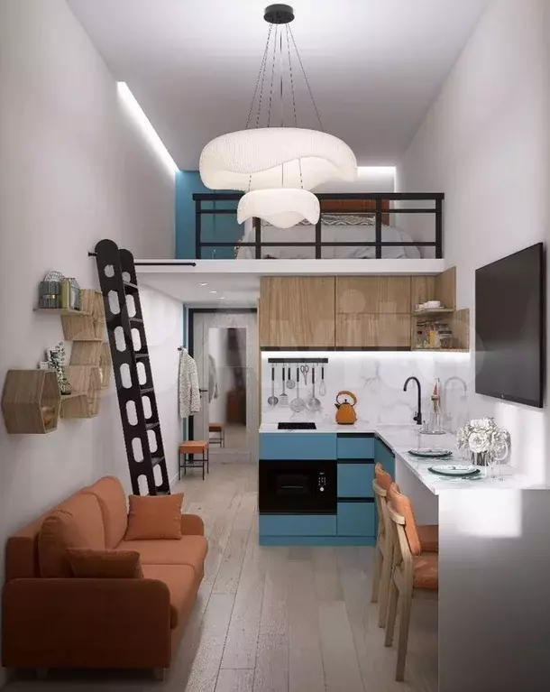 Квартира-студия, 17,6 м, 2/3 эт. - Фото 1