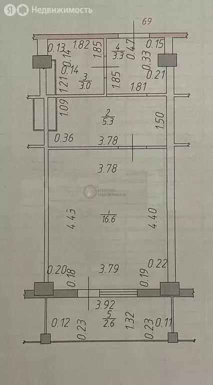 1-комнатная квартира: Казань, улица Академика Сахарова, 18 (30.8 м) - Фото 1