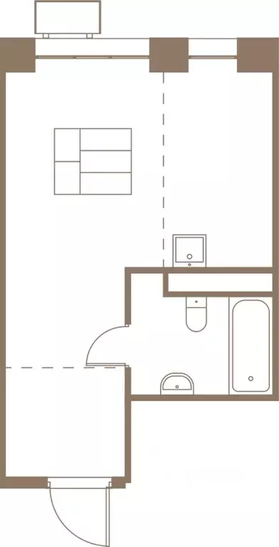 1-к кв. Московская область, Пушкино Фабрикант жилой комплекс, 1 (30.8 ... - Фото 1