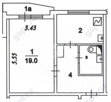 1-к кв. Москва бул. Дмитрия Донского, 9К3 (40.0 м) - Фото 1