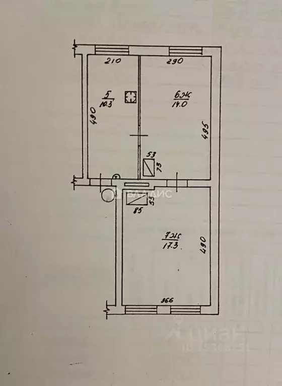 2-к кв. Калининградская область, Багратионовск Центральная ул., 26 ... - Фото 2