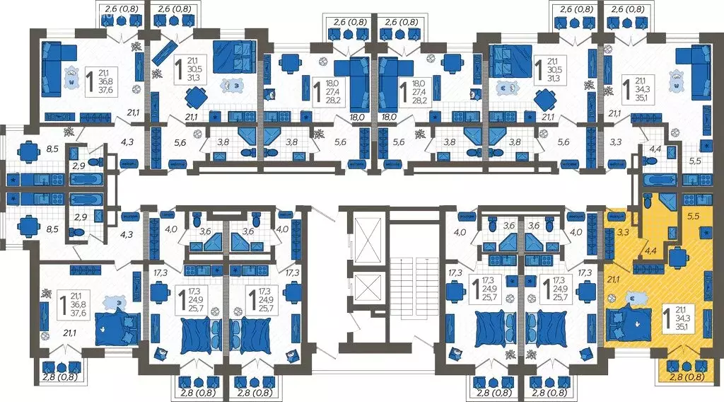 Квартира-студия: Сочи, улица Искры, 88к6 (35.1 м) - Фото 1