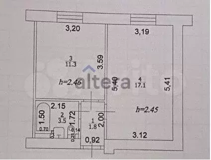 1-к. квартира, 33,7 м, 6/9 эт. - Фото 0