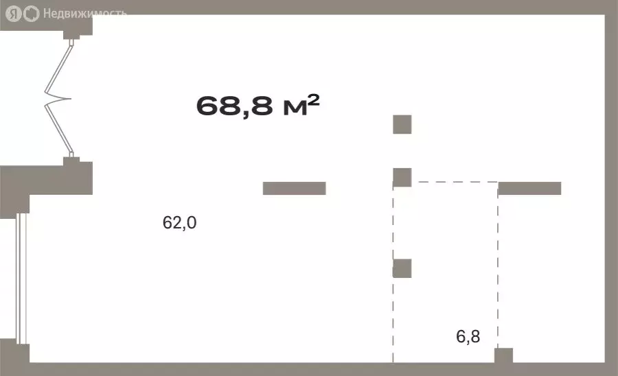 Помещение свободного назначения (68.83 м) - Фото 1