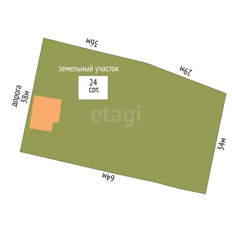 Дом в село Падун, Зелёная улица (112 м) - Фото 1