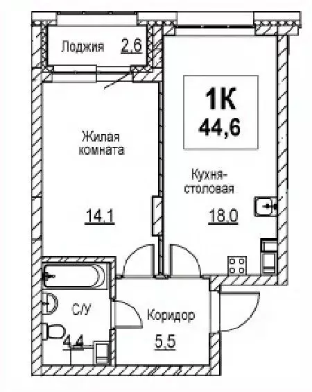 1-к кв. Нижегородская область, Нижний Новгород Мещерское Озеро ... - Фото 0
