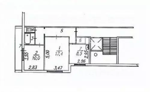 2-к кв. Новосибирская область, Искитим Южный мкр, 25 (51.2 м) - Фото 1