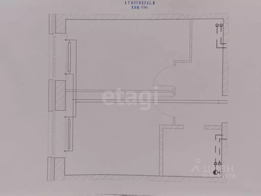 1-к кв. Татарстан, с. Высокая Гора ул. Хасана Шайдуллина, 1 (34.7 м) - Фото 2
