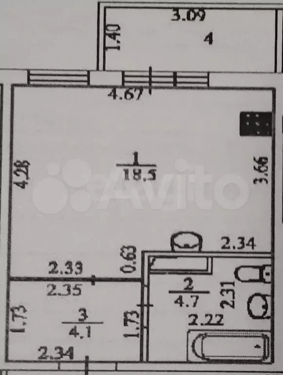 Квартира-студия, 27,3 м, 8/9 эт. - Фото 0