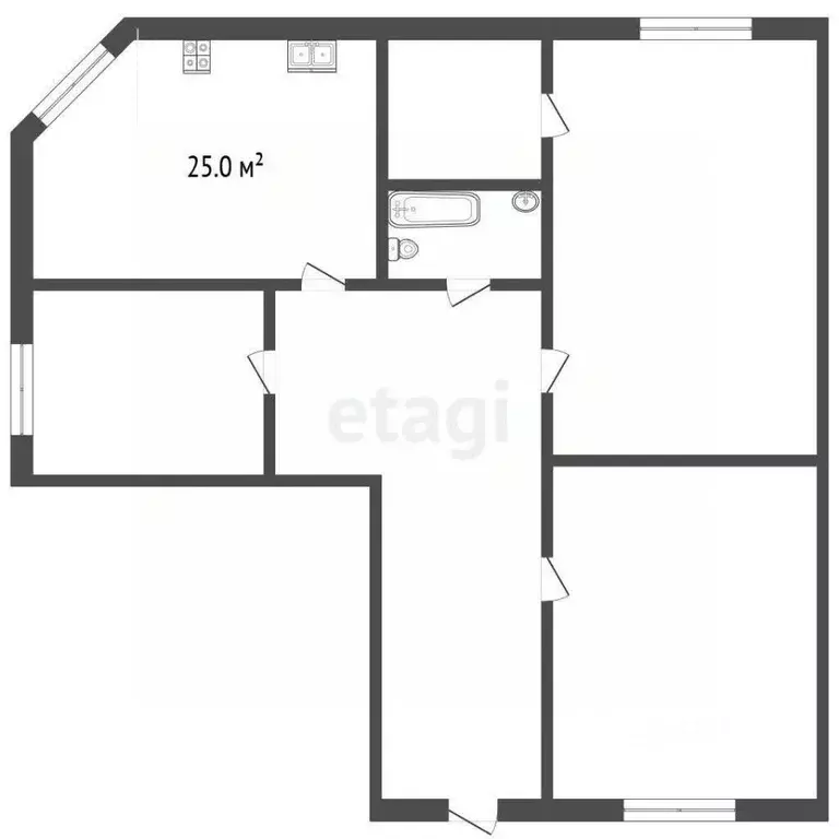 3-к кв. Самарская область, Самара ул. 9-я Просека 2-я Линия, 30 (100.0 ... - Фото 2