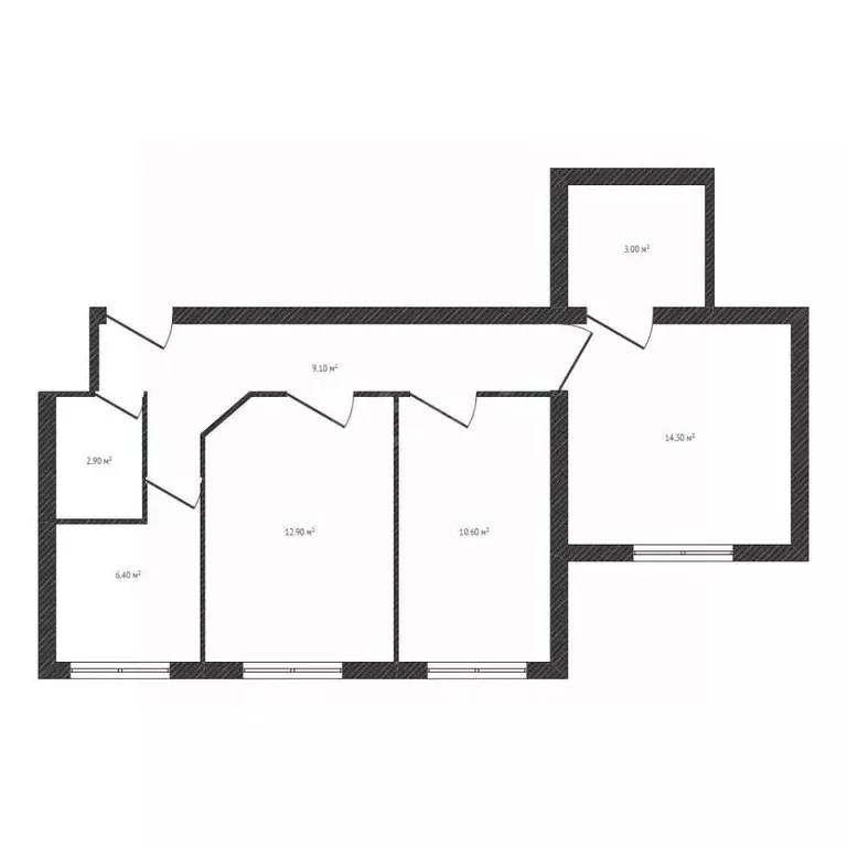 3-к кв. Брянская область, Брянск ул. Красина, 24 (59.2 м) - Фото 1