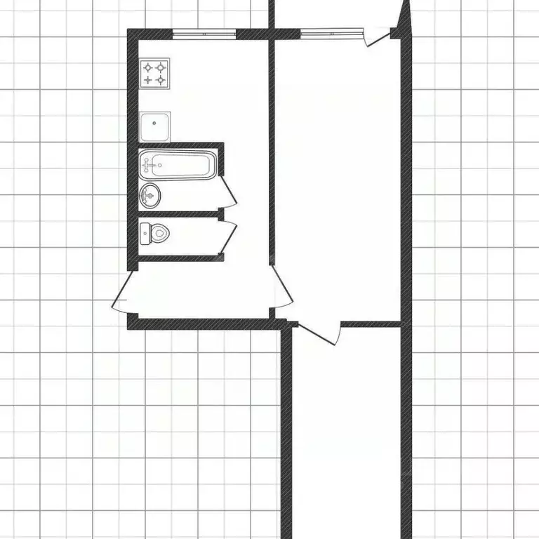 2-к кв. Белгородская область, Белгород ул. 5 Августа, 20А (43.5 м) - Фото 1